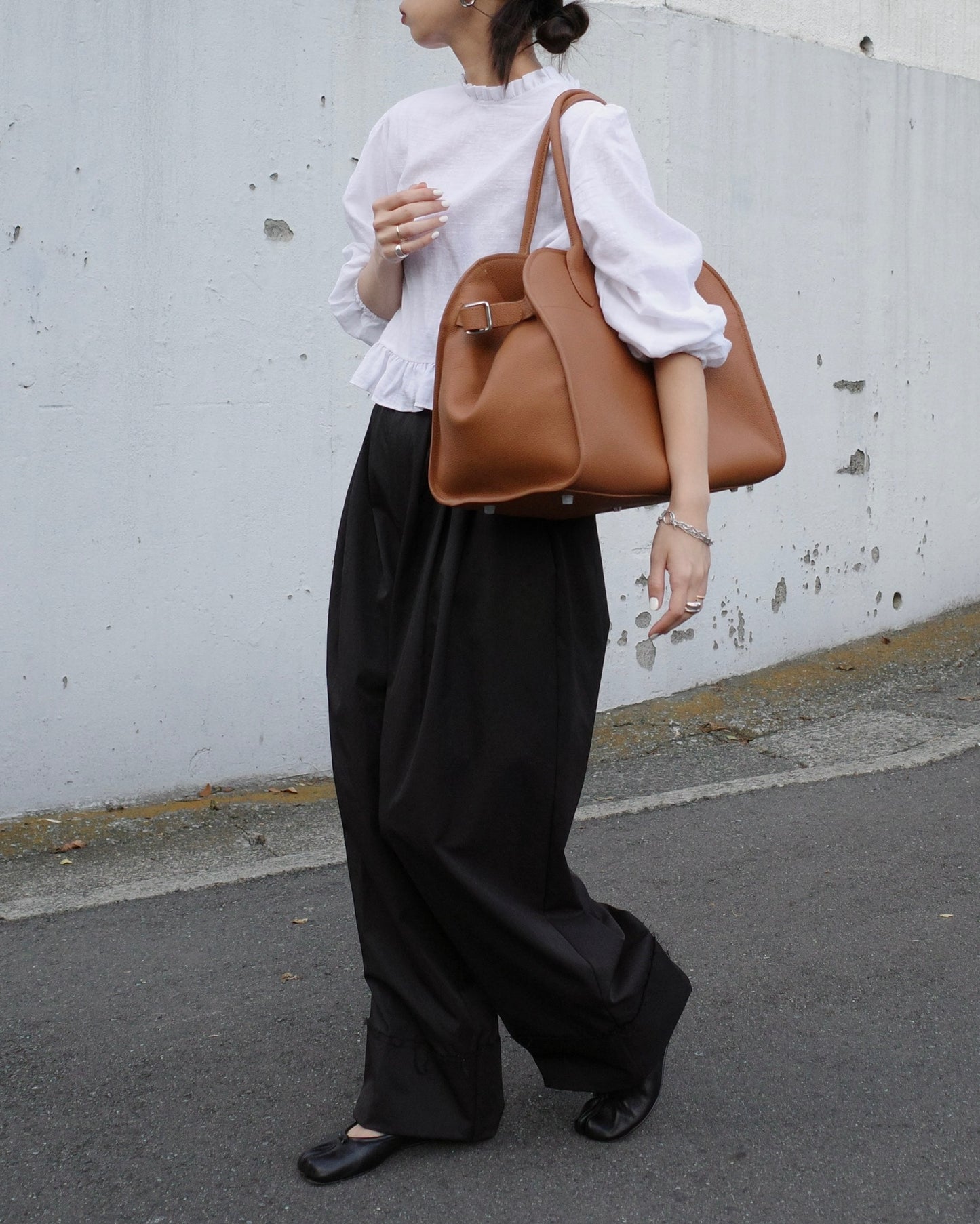 【予約商品】ベルトボストンバッグ(ラージ) 1425 ※12月中旬順次発送(Blackのみ)