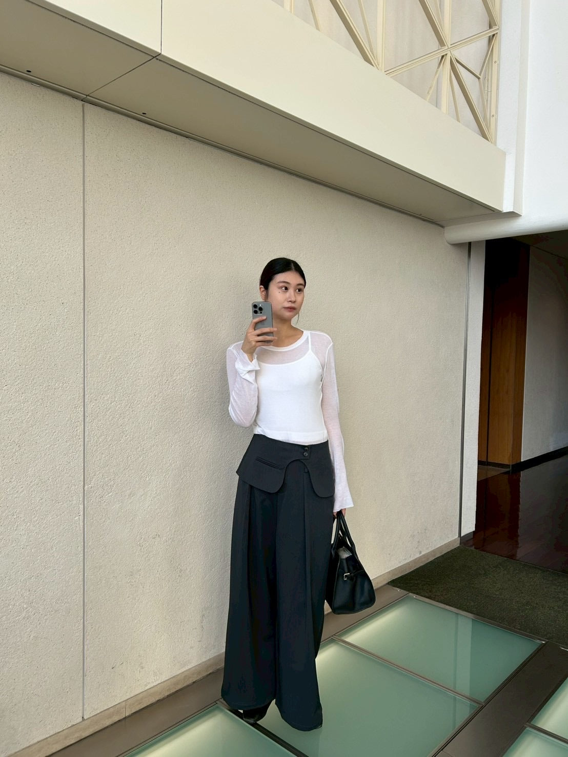 LAYERED FLAP TUCK PANTS 2130