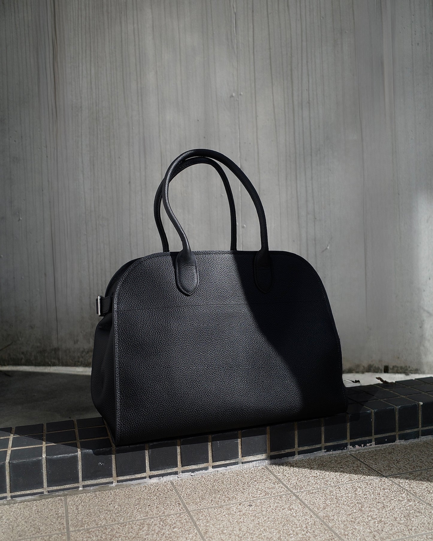 【予約商品】ベルトボストンバッグ(ラージ) 1425 ※12月中旬順次発送(Blackのみ)