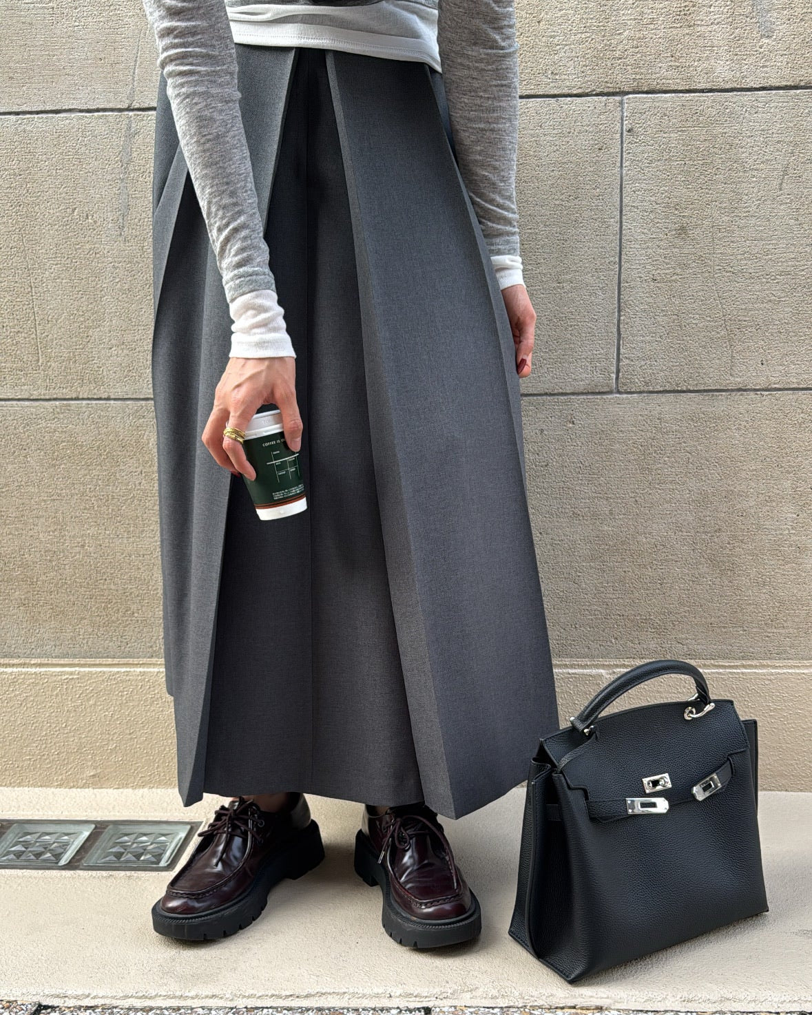 【予約商品】2WAYスクエアレザーバッグ 1911※12月中旬順次発送