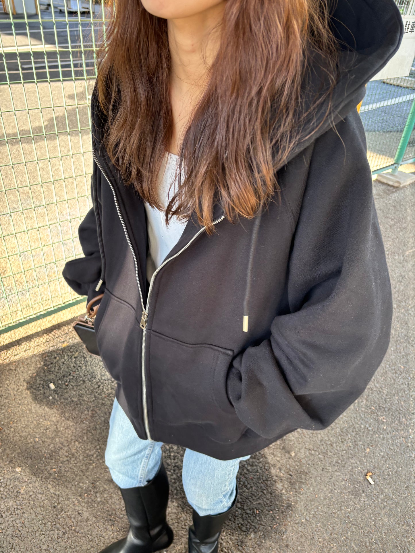 RAGLAN VOLUME-SLEEVE HOODIE × ai01