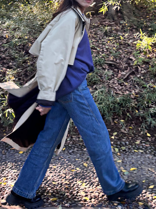 WASHABLE STRAIGHT DENIM × ai03