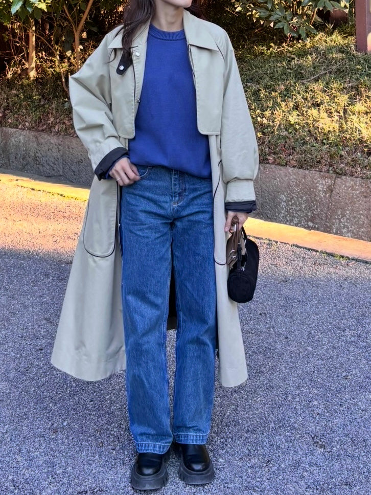 WASHABLE STRAIGHT DENIM × ai03