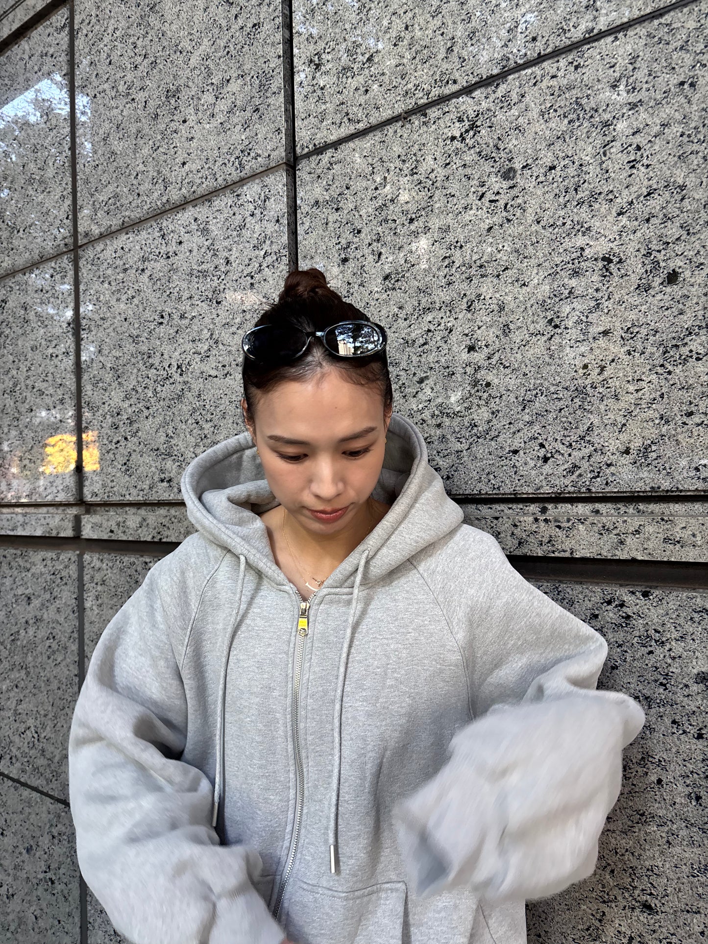 RAGLAN VOLUME-SLEEVE HOODIE × ai01