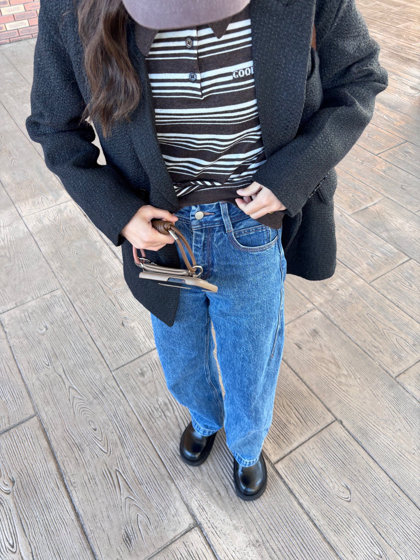 WASHABLE STRAIGHT DENIM × ai03