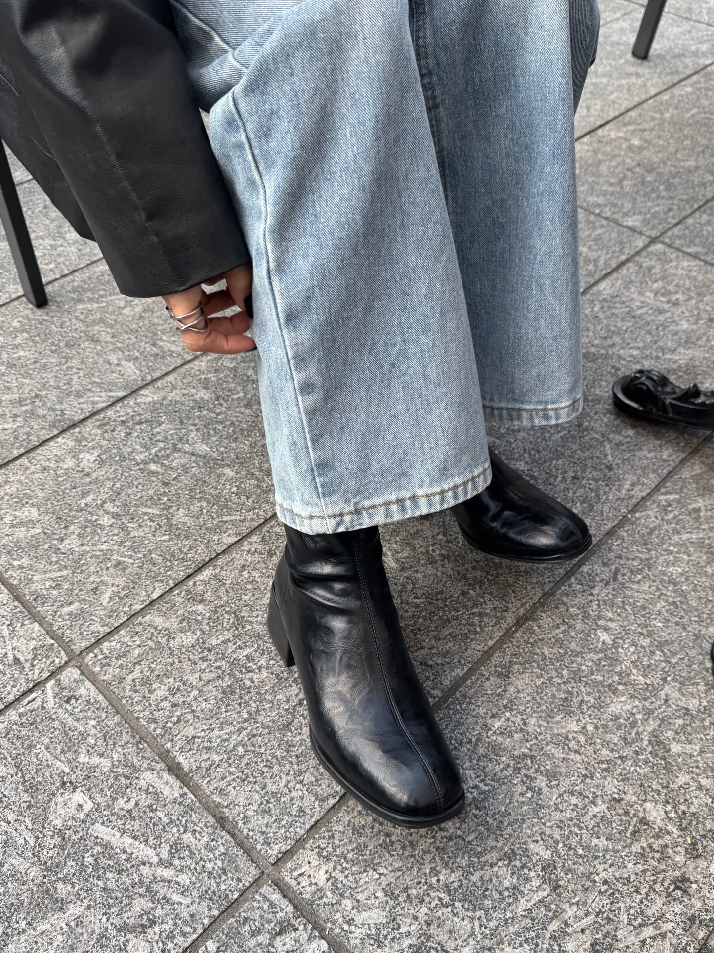 SQUARE TOE SHORT BOOTS × chiiica11 – gypsophila