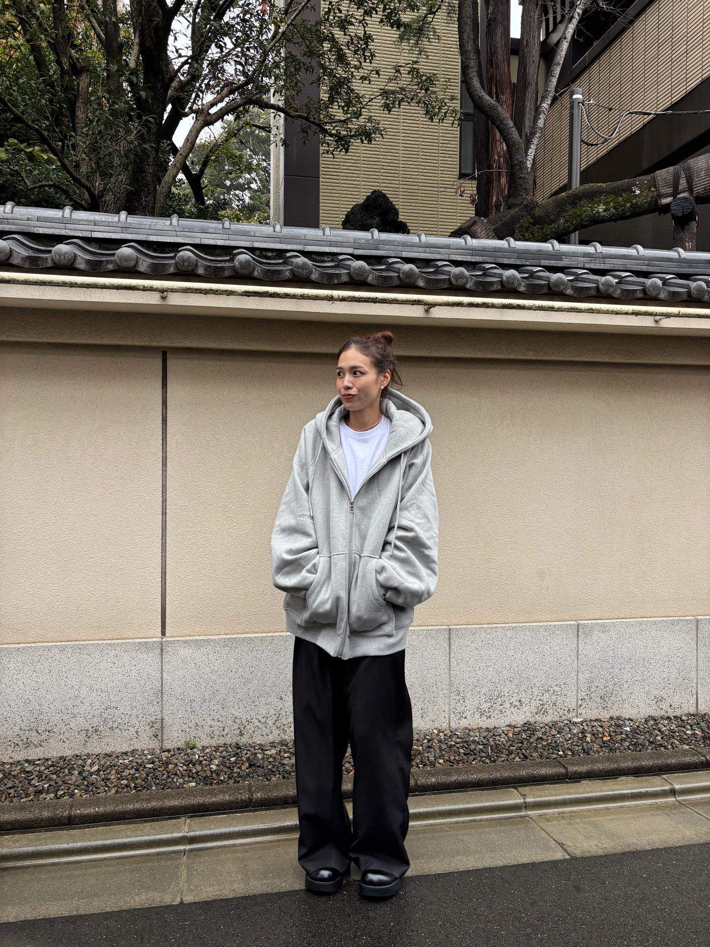 RAGLAN VOLUME-SLEEVE HOODIE × ai01