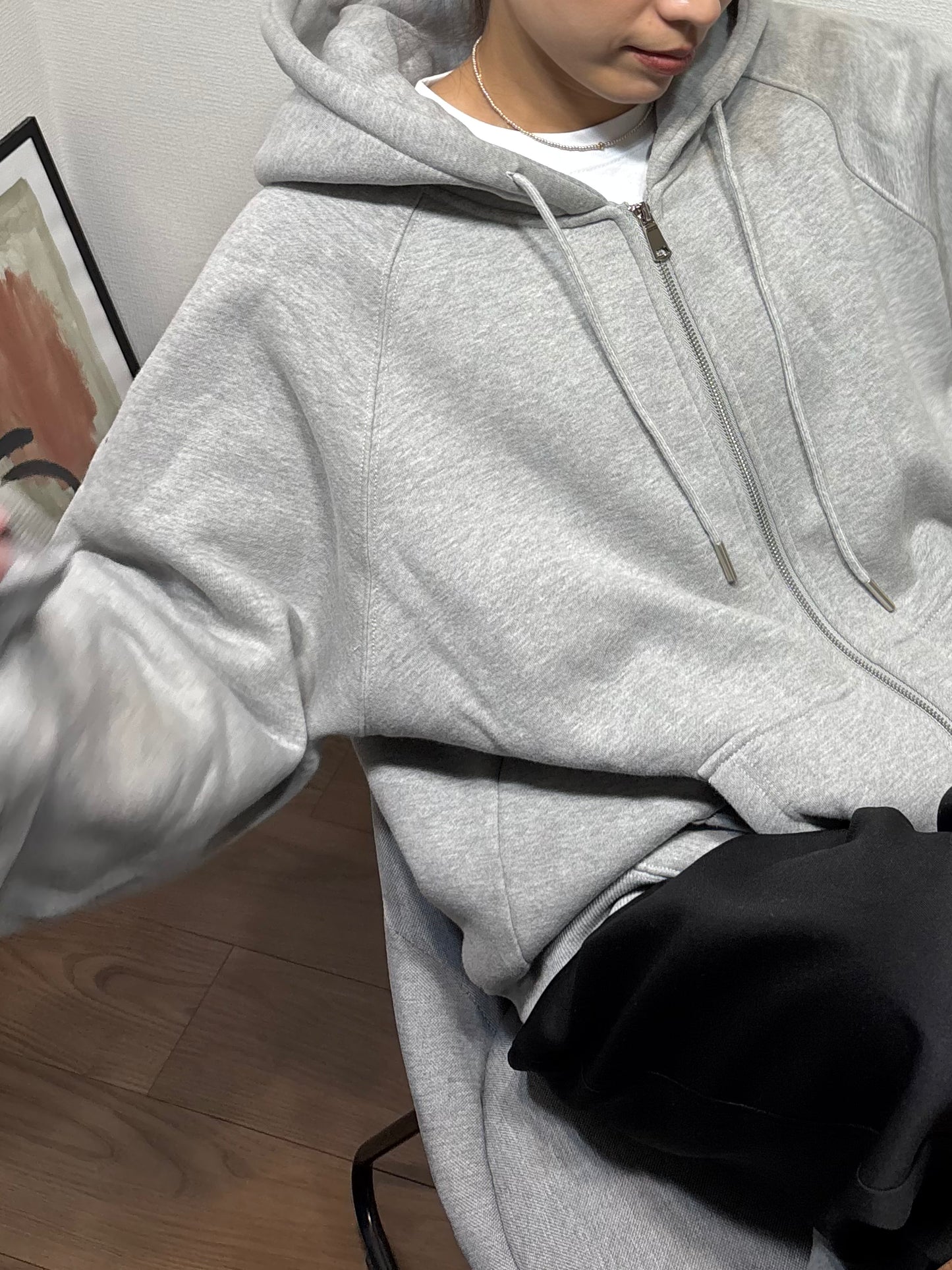 RAGLAN VOLUME-SLEEVE HOODIE × ai01