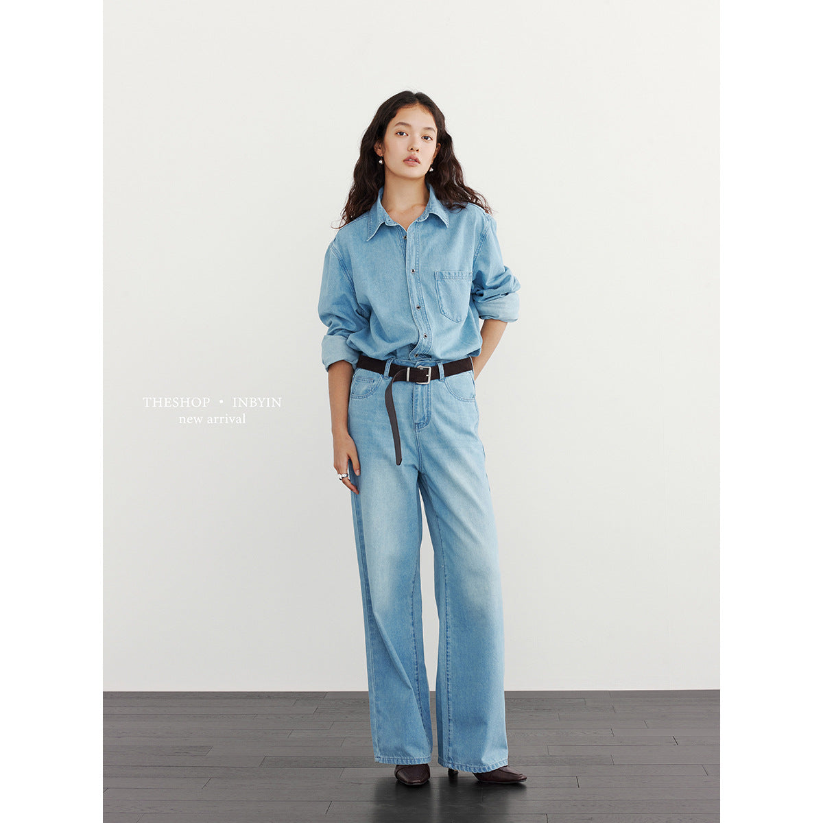 BASIC FIT DENIM SHIRT 2133