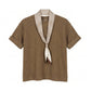 SCARF ACCENT TOP 2486