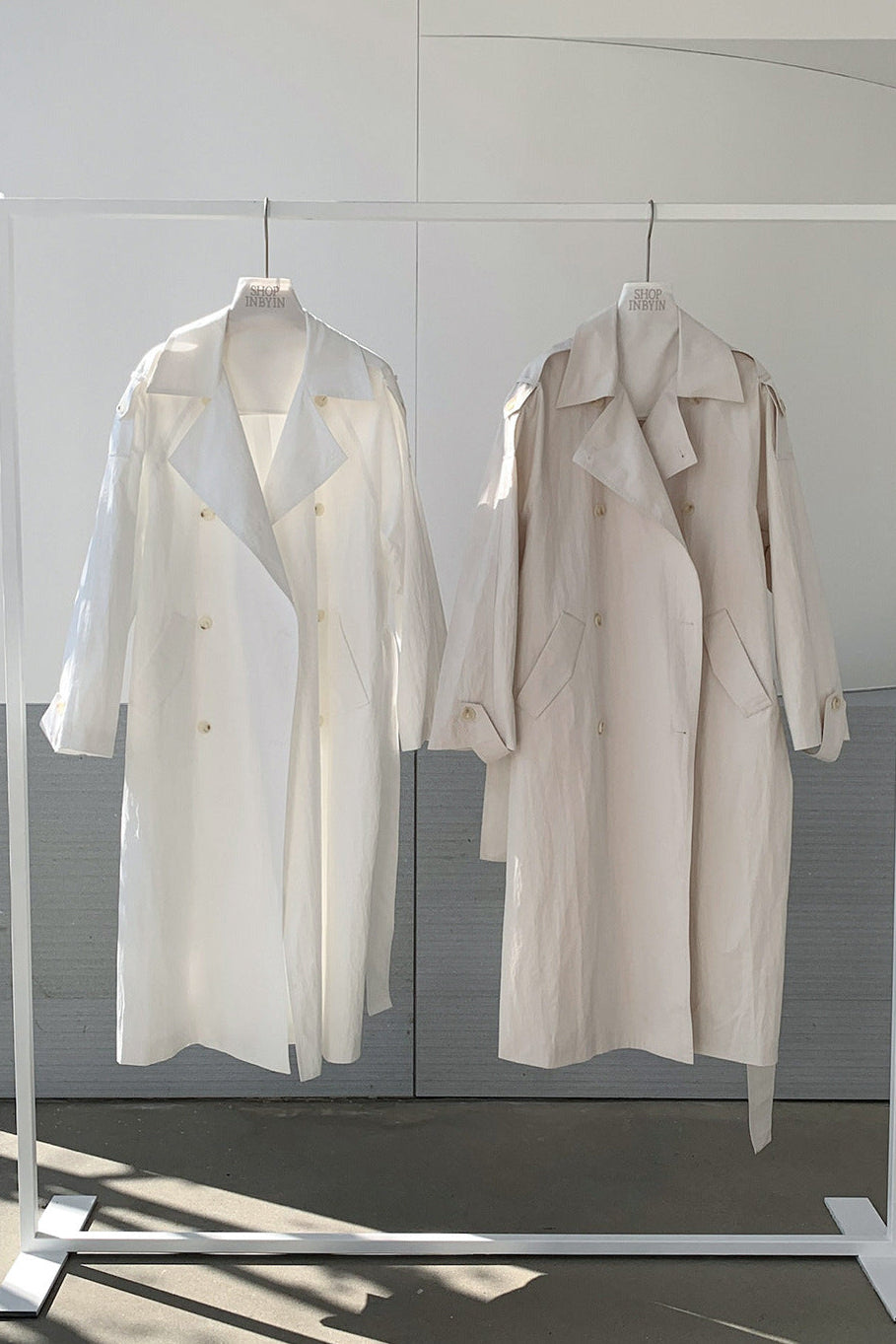 STAND COLLAR TRENCH COAT 2313