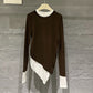 レイヤードロングスリーブカットソー 1216