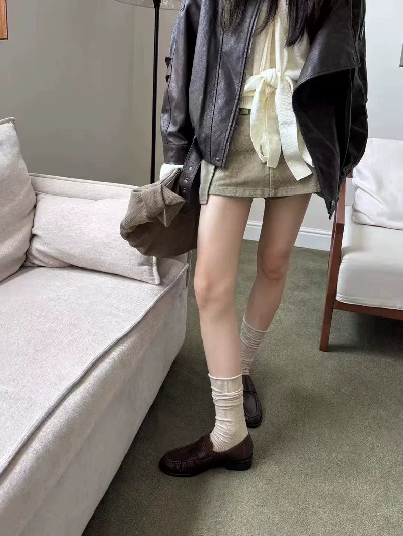 シャーリングローファー 2322