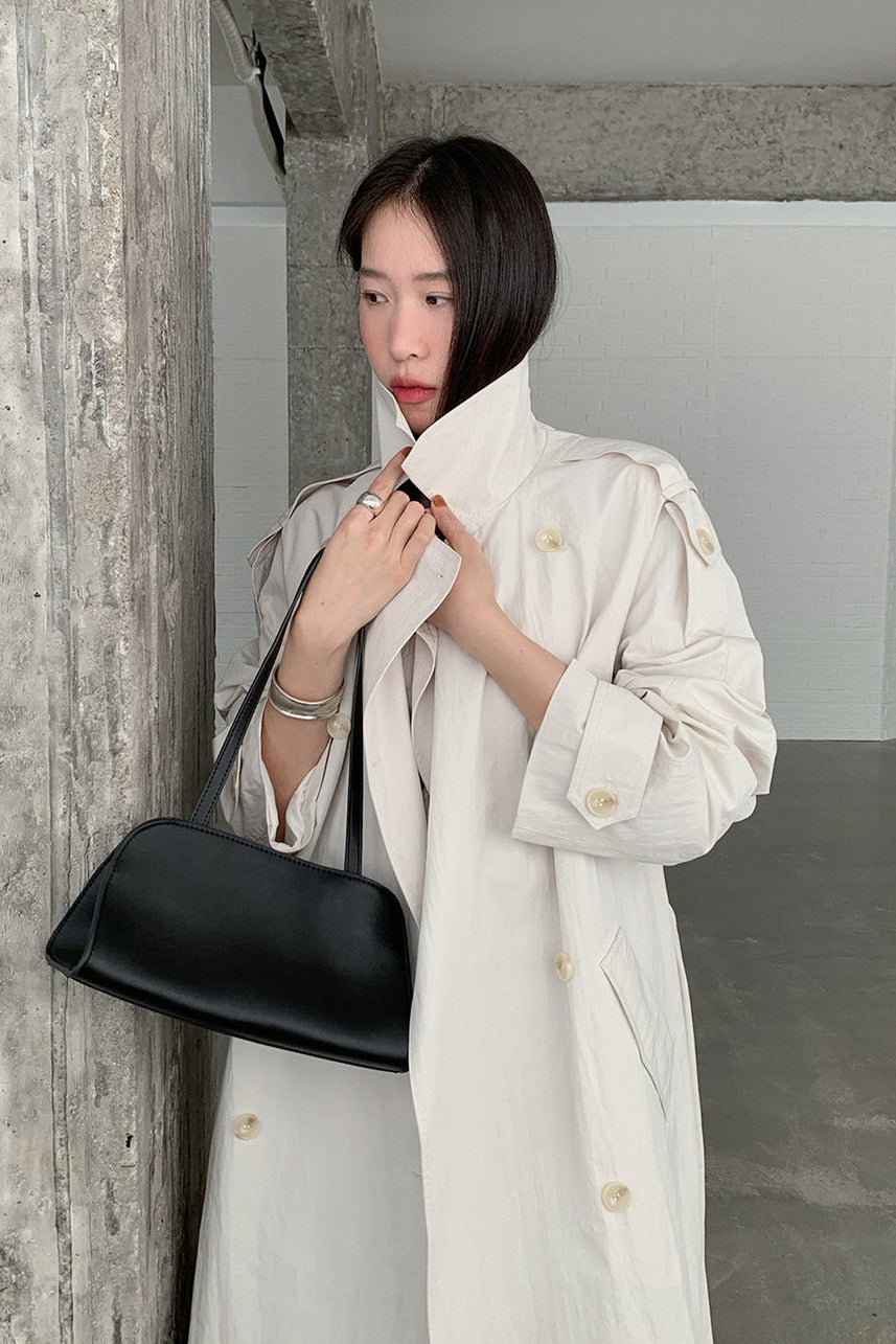 STAND COLLAR TRENCH COAT 2313