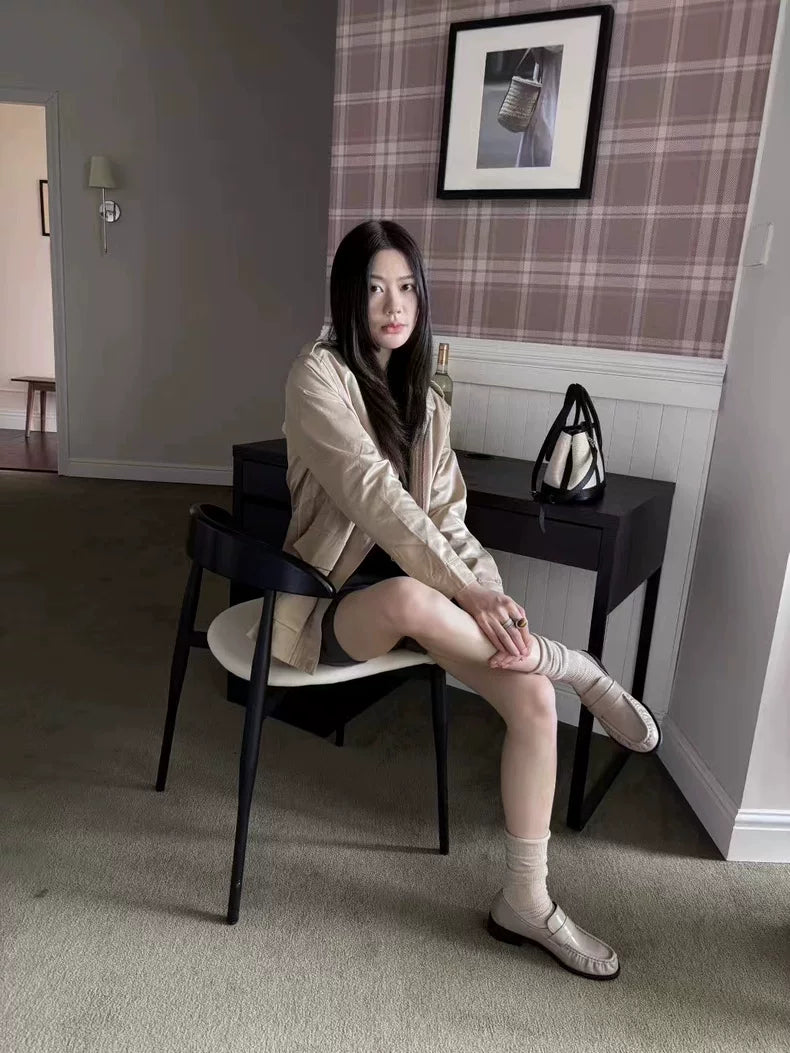 シャーリングローファー 2322