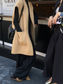 ウールノーカラーロングジレ 1201