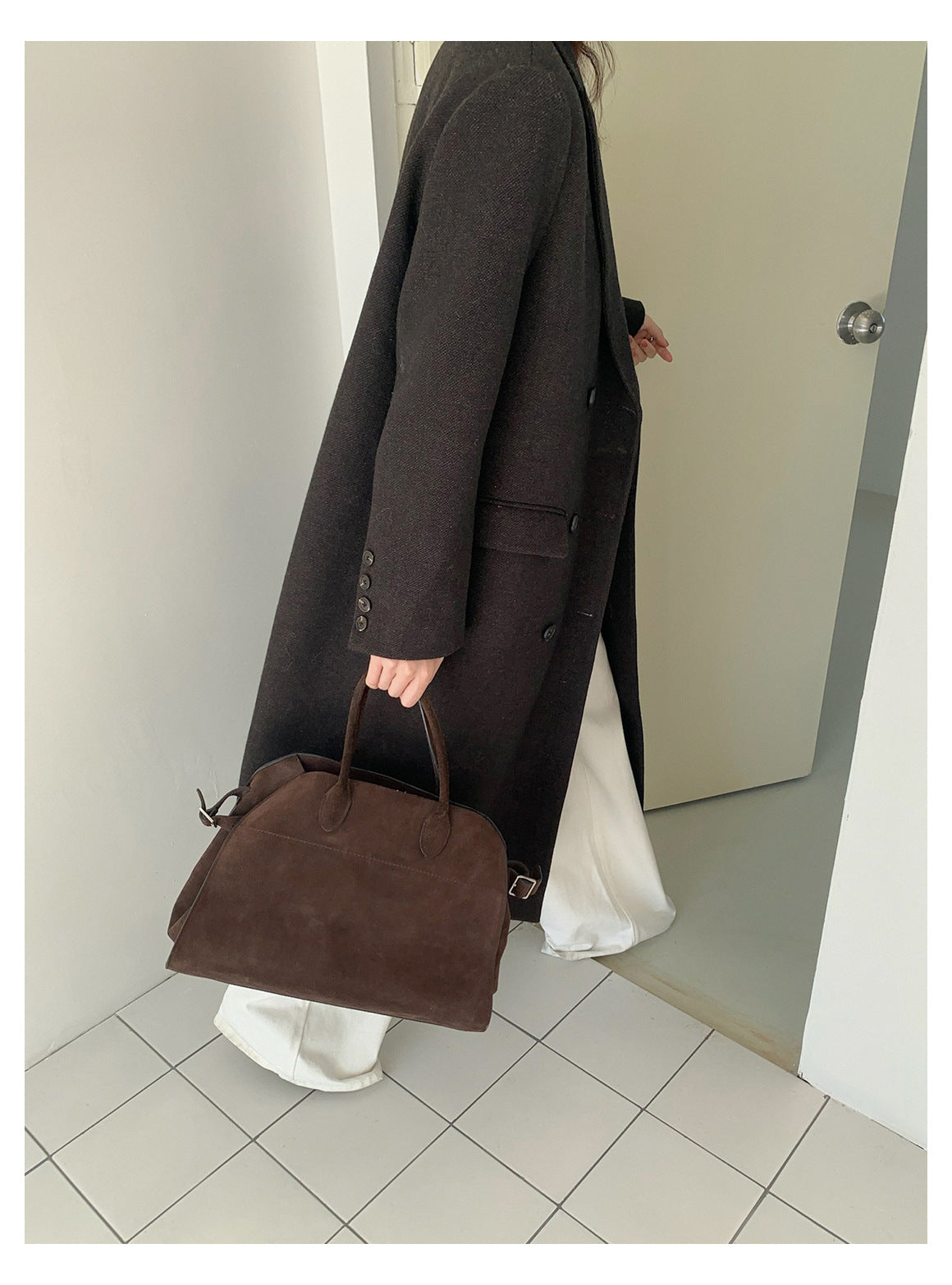 ダブルブレスト ロングコート ダブルブレストロングコート[品番：MKSW0060031]｜jouetie（ジュエティ