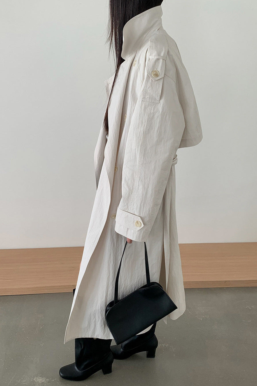 STAND COLLAR TRENCH COAT 2313
