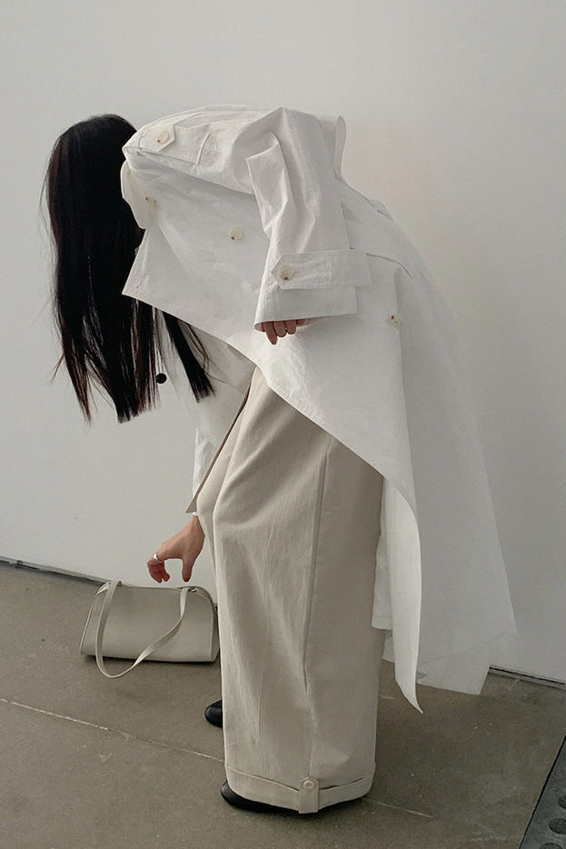 STAND COLLAR TRENCH COAT 2313
