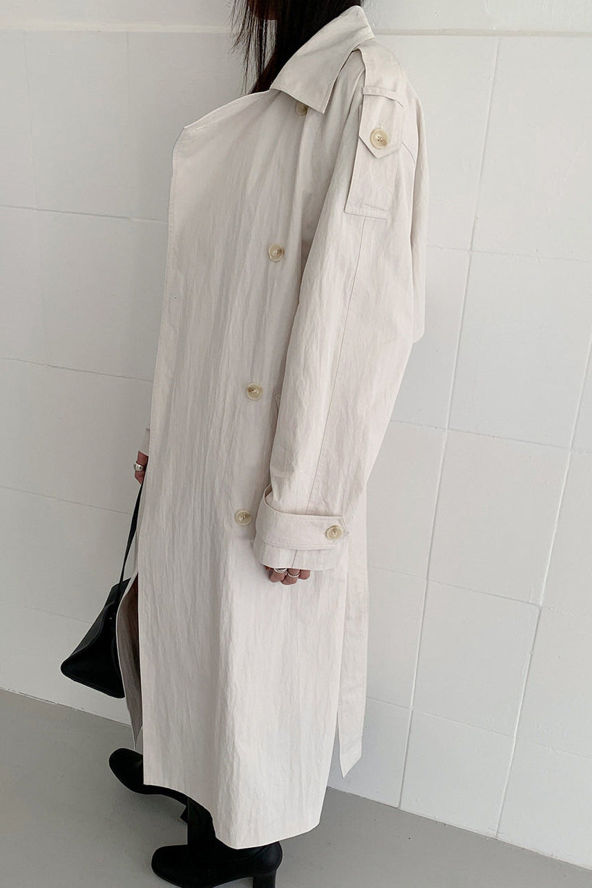 STAND COLLAR TRENCH COAT 2313 – gypsophila