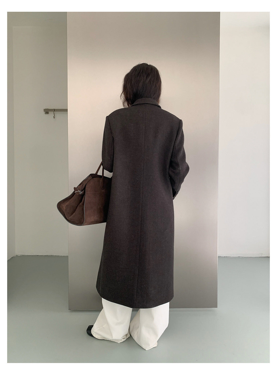 ウール混ダブルブレストロングコート 2240 – gypsophila