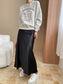 SATIN LONG SKIRT 2064