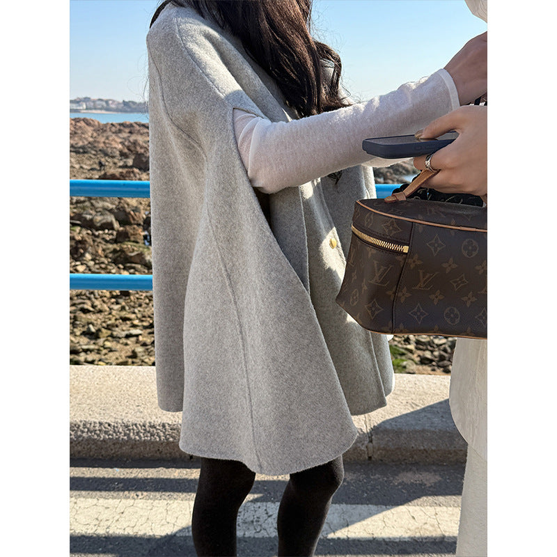 ダブルフェイスケープコート 2238