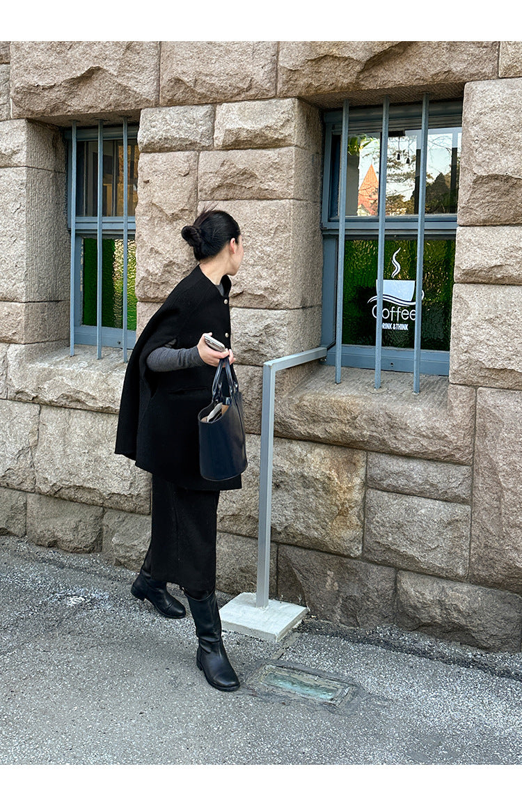 ダブルフェイスケープコート 2238