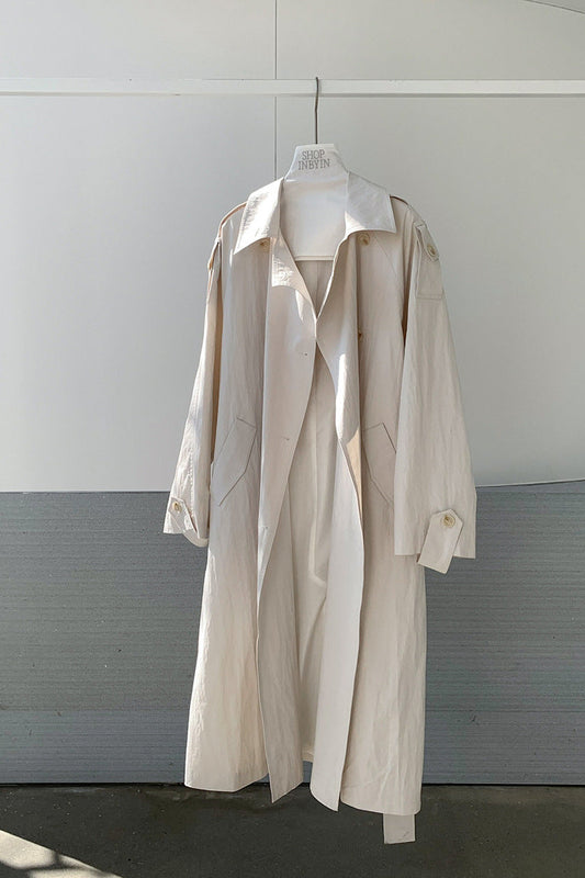 STAND COLLAR TRENCH COAT 2313