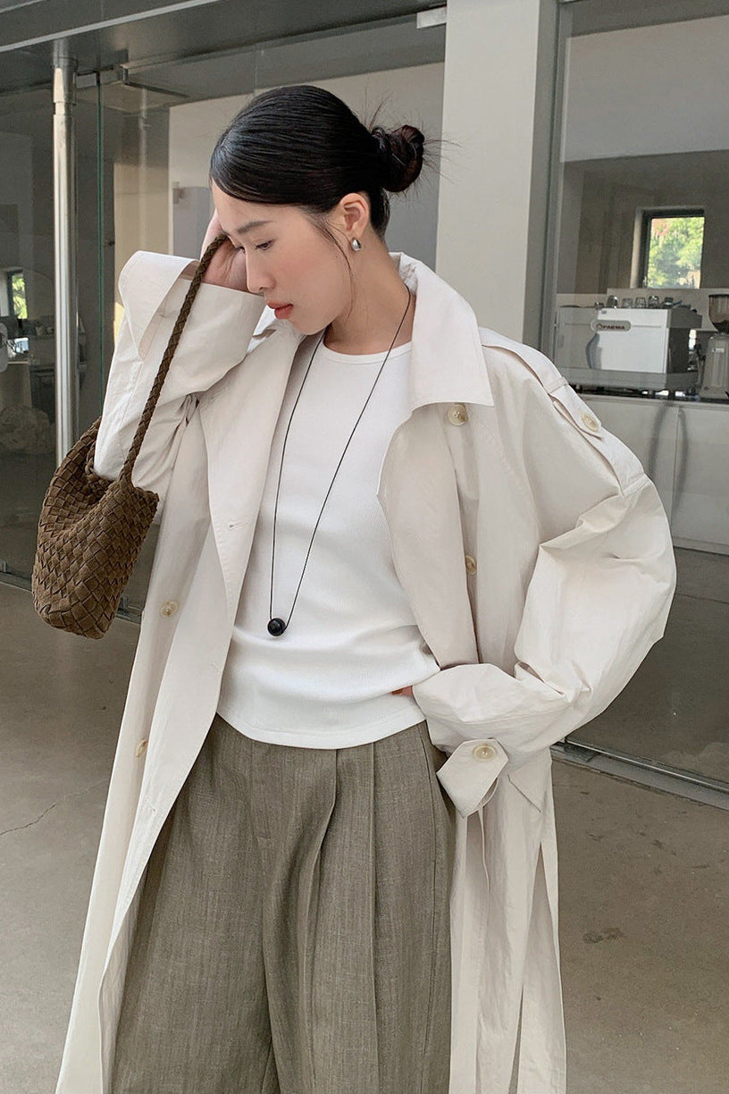 STAND COLLAR TRENCH COAT 2313