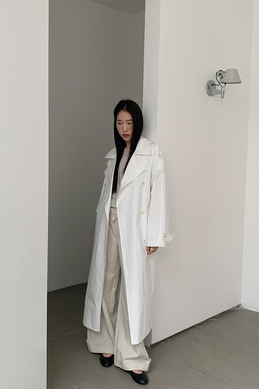 STAND COLLAR TRENCH COAT 2313