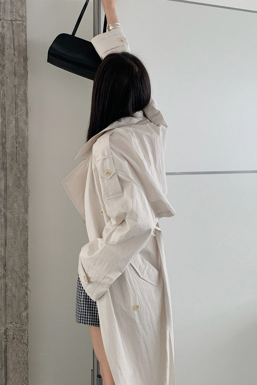 STAND COLLAR TRENCH COAT 2313