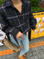 チェックツイードジャケットシャツ 1224