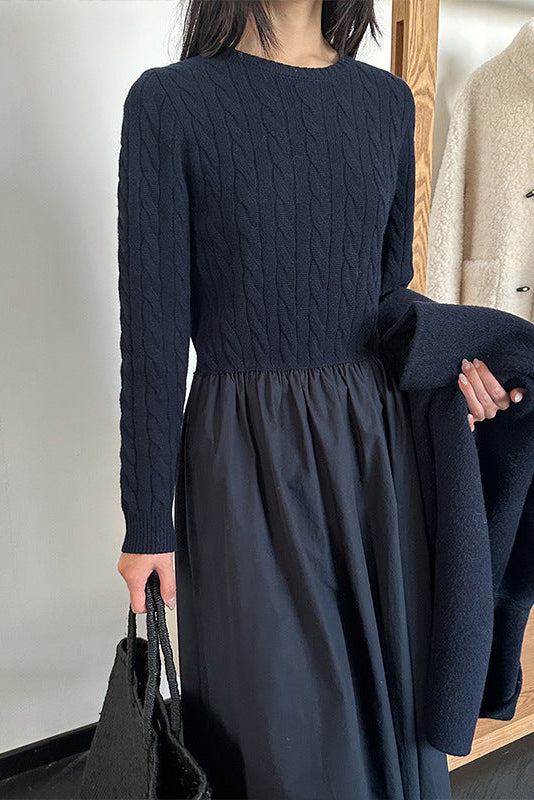 ケーブルニットドッキングワンピース 2244 – gypsophila