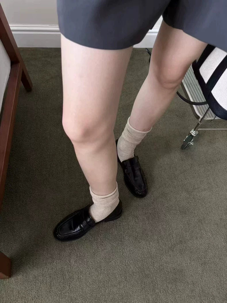 シャーリングローファー 2322