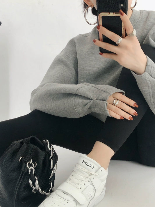 SLEEVE DESIGN 2WAY PULLOVER 1479