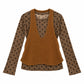 2PCS HALTER KNIT & TOP 2505