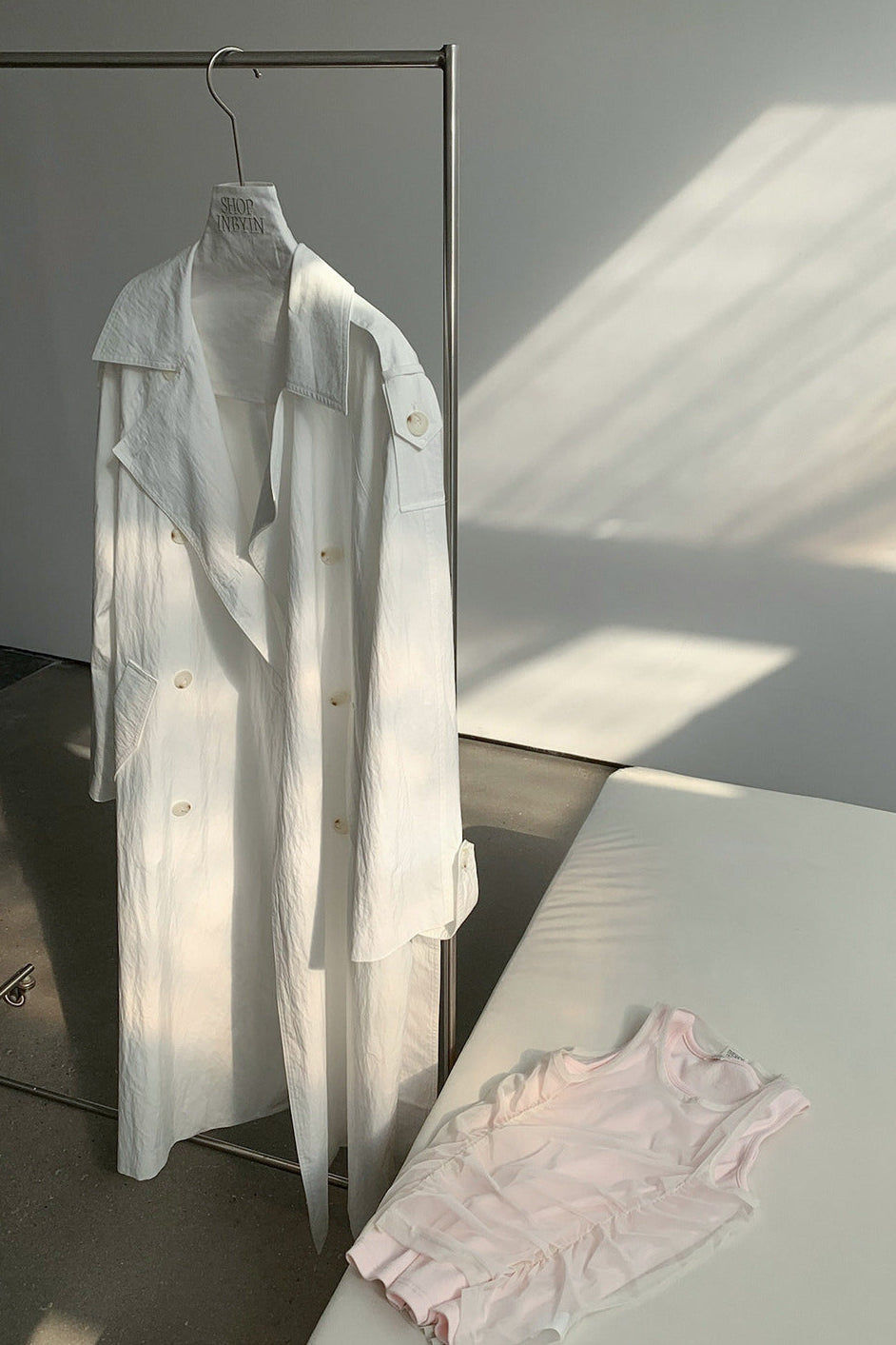 STAND COLLAR TRENCH COAT 2313