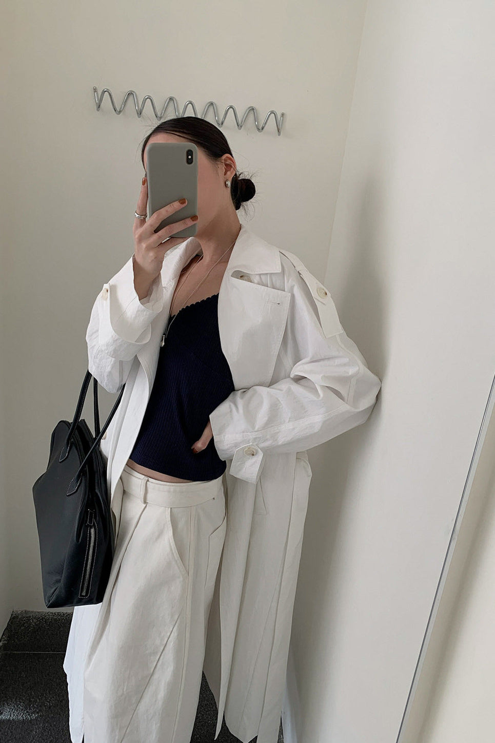 STAND COLLAR TRENCH COAT 2313