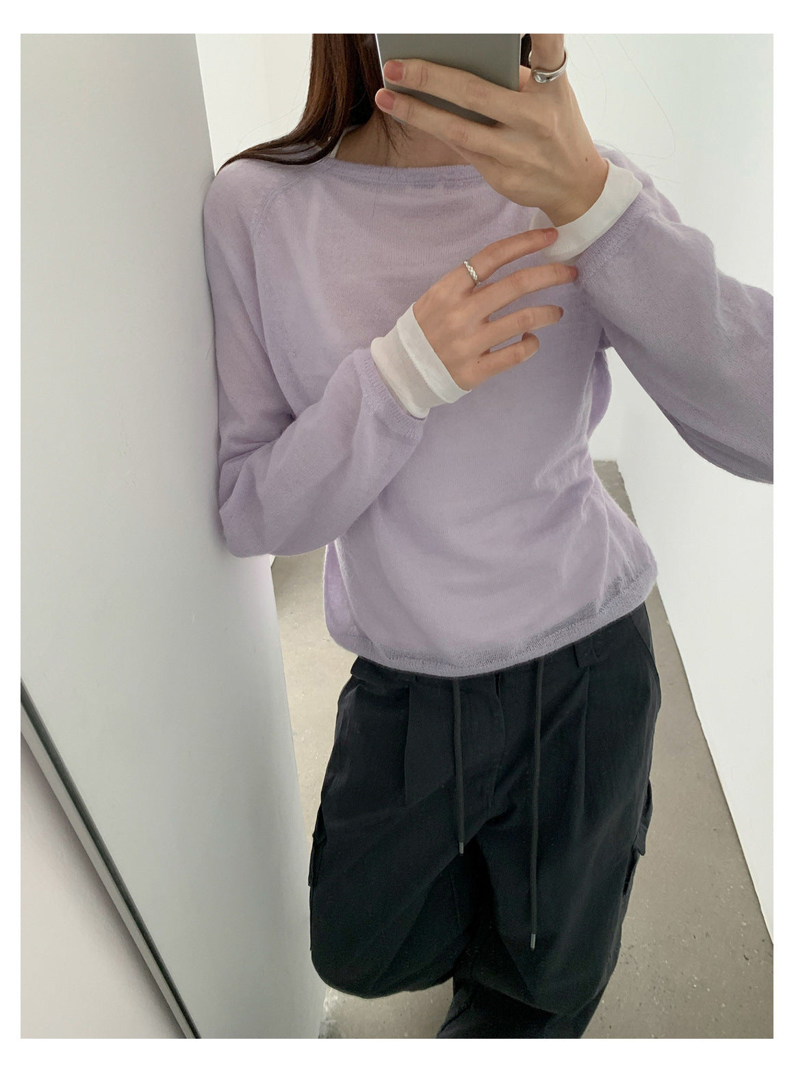2WAY SHEER CARDIGAN 2303