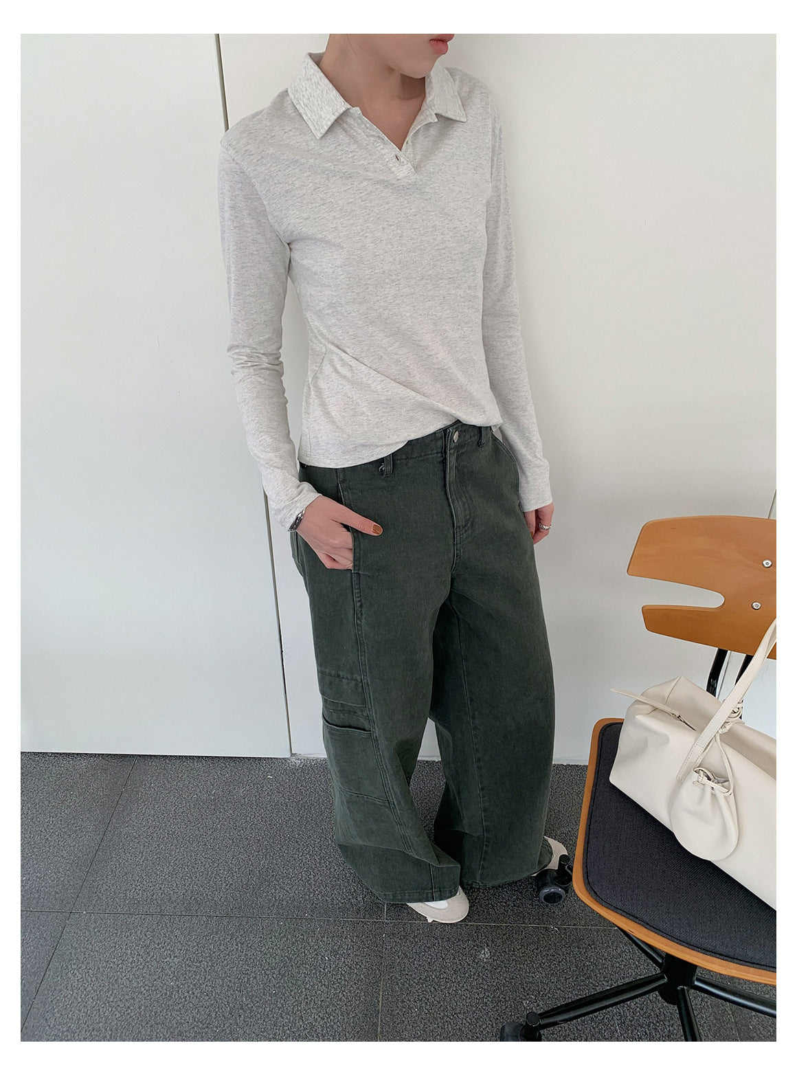 POLO COLLAR COTTON TEE 2299