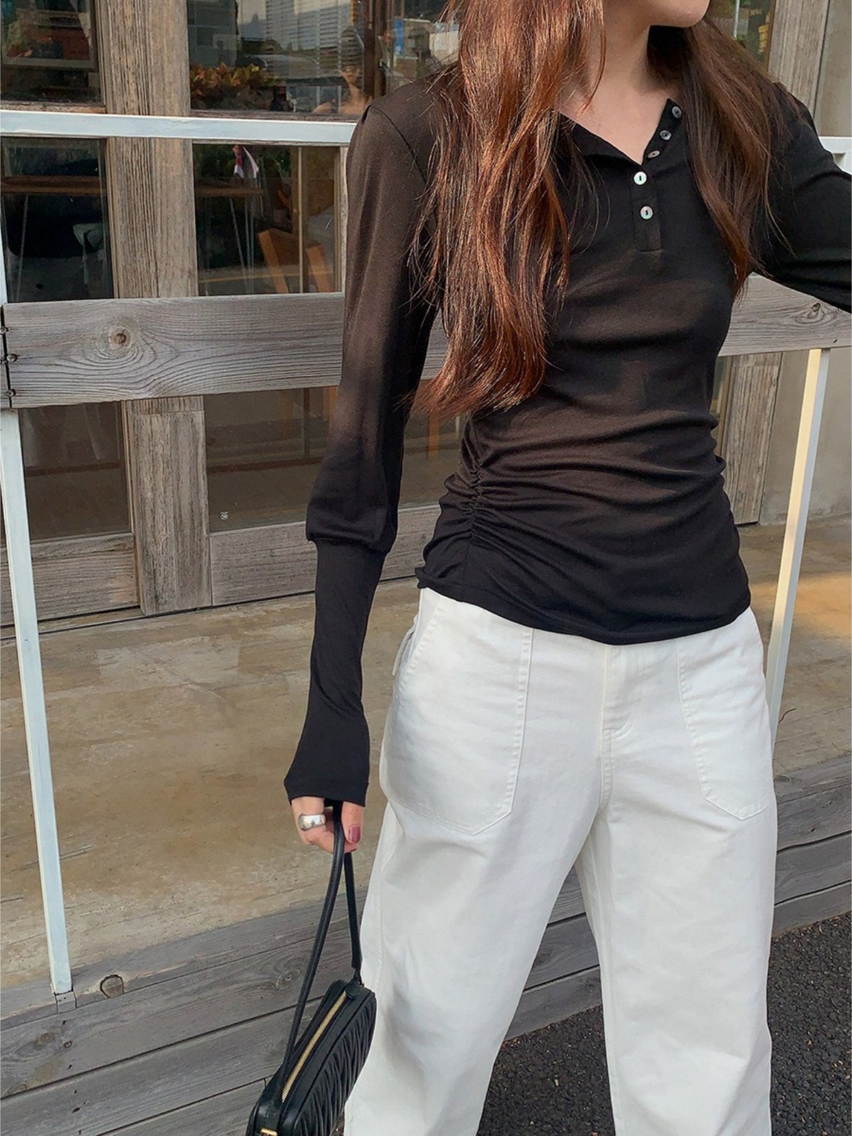 SOFT HENLEY PULLOVER 2457