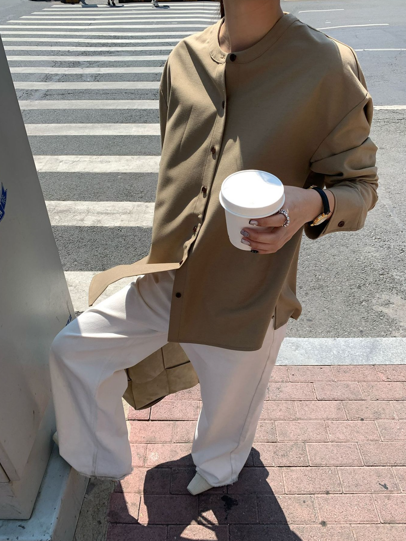 バンドカラーベーシックシャツ2112