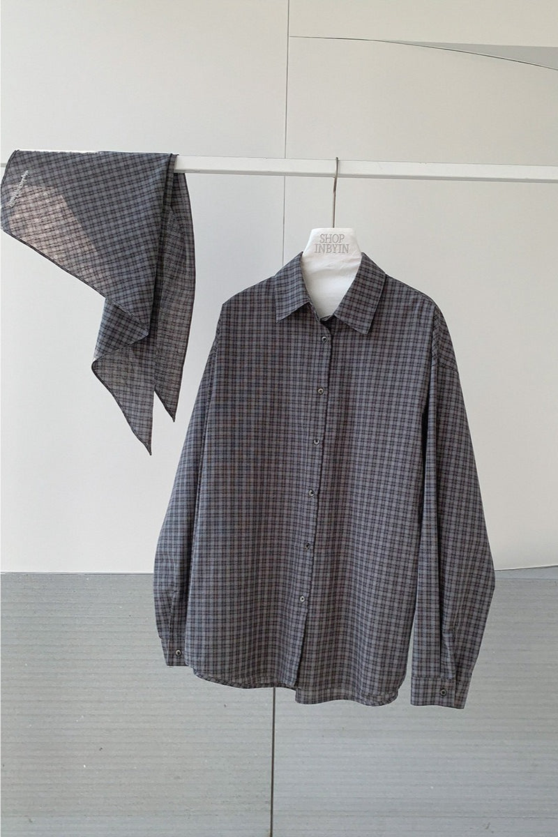 SCARF SET TARTAN SHIRT 2318