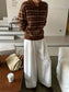 BELTED WIDE PANTS 2483