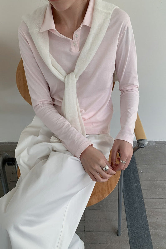 POLO COLLAR COTTON TEE 2299