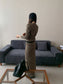 MIXED KNIT TUBE & CARDIGAN 2468