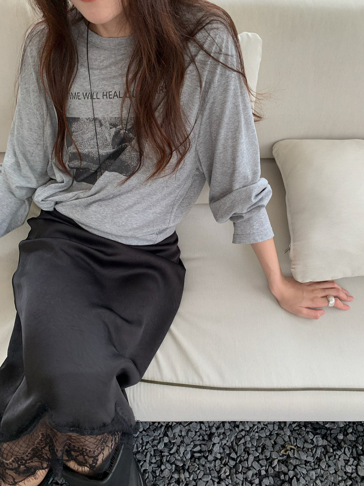 LOOSE GRAPHIC TOP 2451