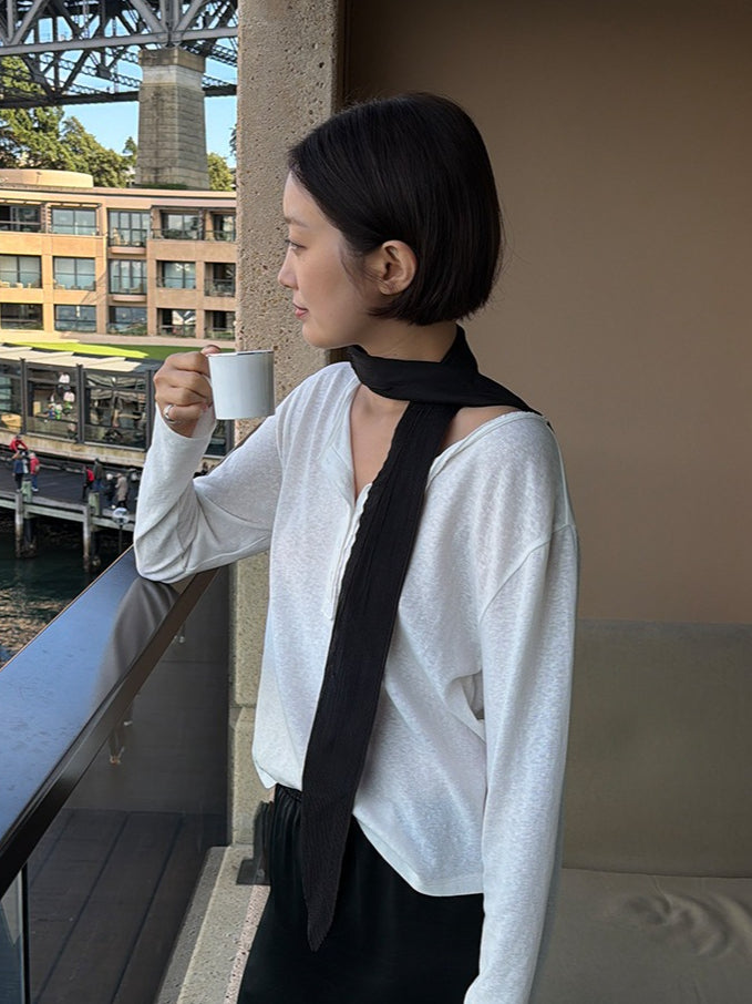 STRIPED HENLEY TOP 2472
