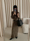 MIXED KNIT TUBE & CARDIGAN 2468